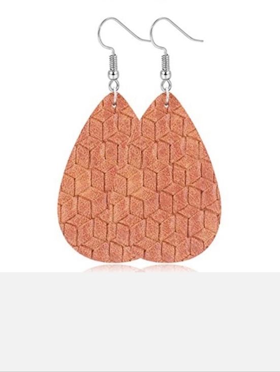 Jewelry - Faux Leather Dangle Earrings